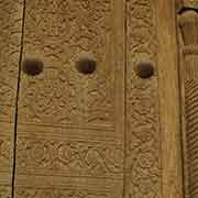 Carved door