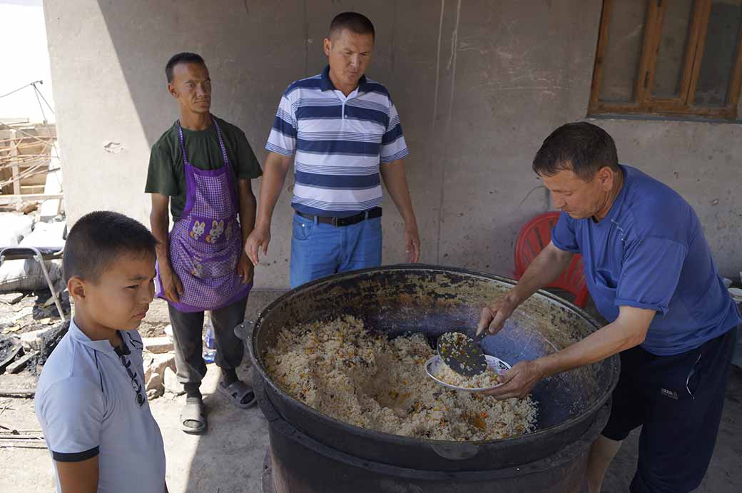 Making of Plov