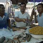 Selling chick peas, Qumtepa bazaar