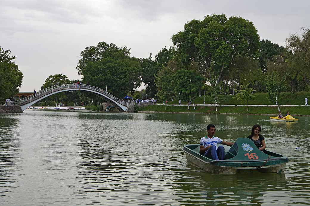 Boating in Alisher Navoi Park