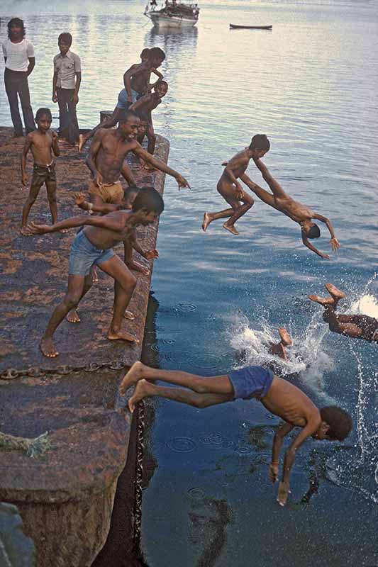 Jumping off the pier