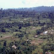 Flying over Nabire