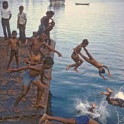 Jumping off the pier