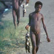 Boy with fish