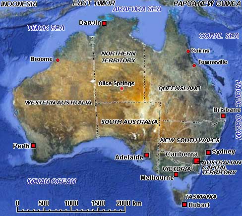 Map of Australia