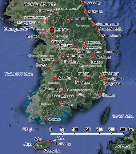 Map of Korea