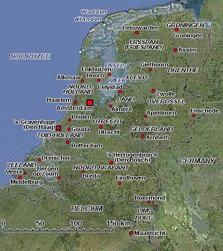 Map of the Netherlands