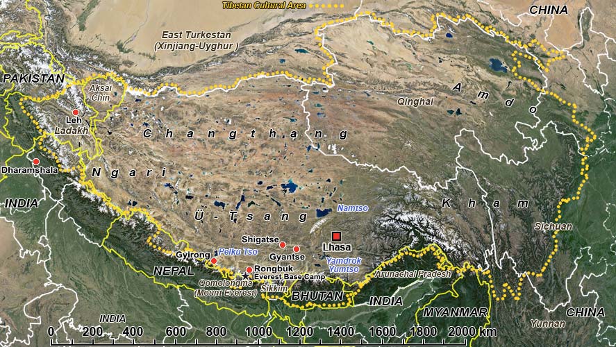 Map of Tibet